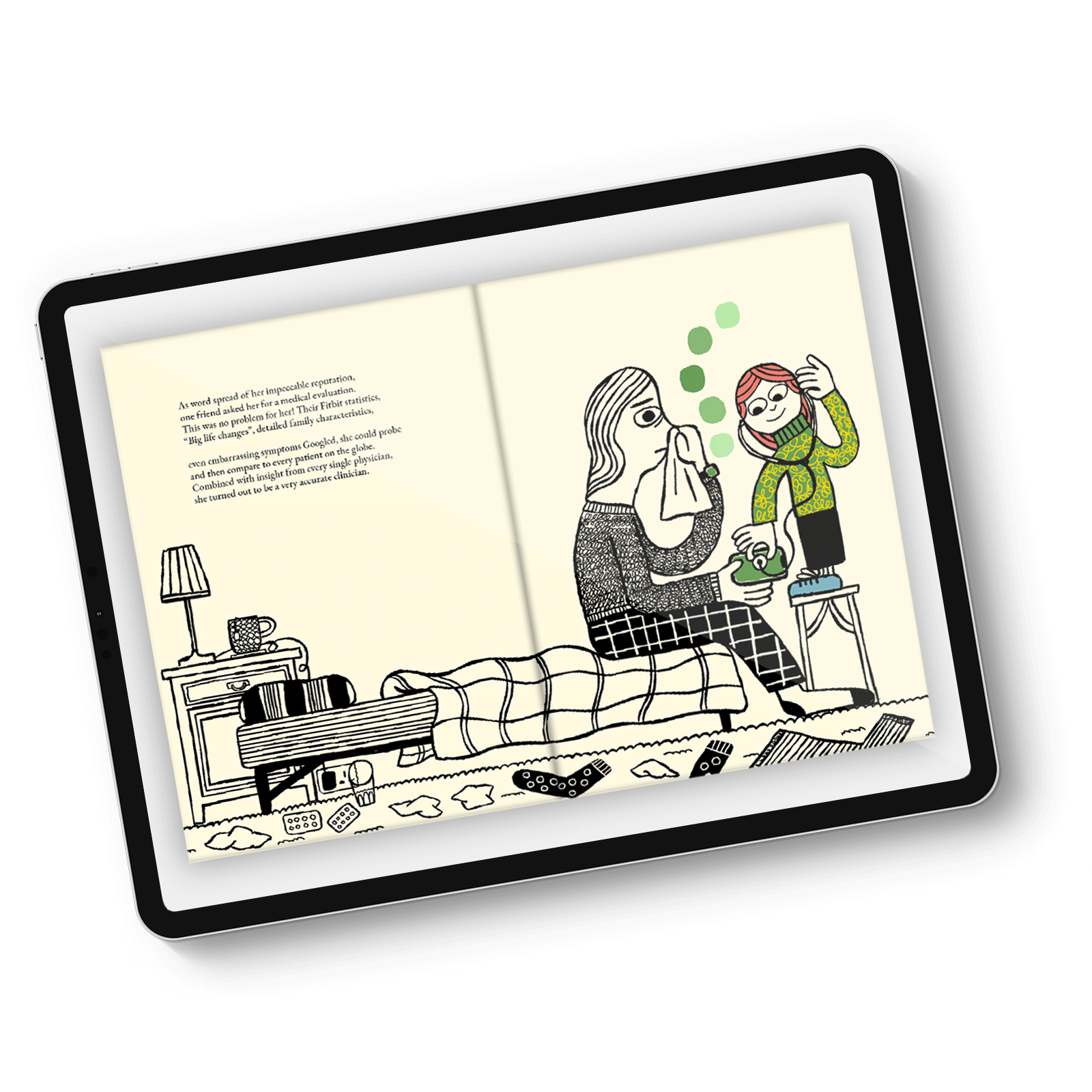 Big Data Girl Digital PDF Book on an Ipad
